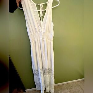 Gorgeous White Lace Summer Dress Baltic Born XL